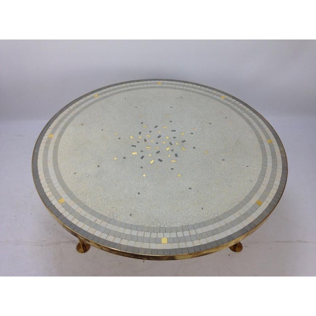 Round Mosaic Coffee Table by Berthold Müller, 1950s For Sale - Image 9 of 18