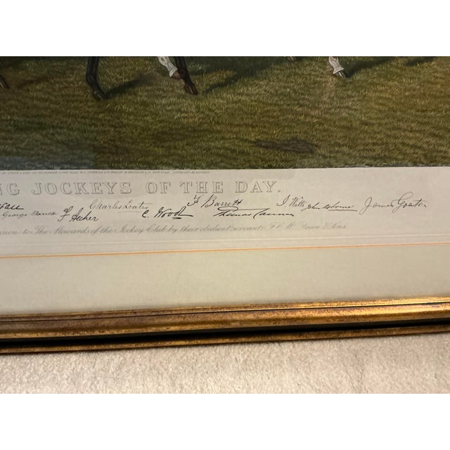 1950s 1950s Our Leading Jockeys of the Day Lithograph For Sale - Image 5 of 8