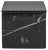 Squared Black Marble Box For Sale
