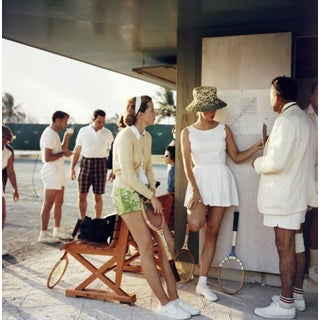 Original Slim Aarons Tennis in the Bahamas Print 40"x40" For Sale