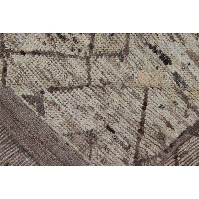 Hand-Knotted Modern Tribal Rug by Keivan Woven Arts 10'1 X 13'7 For Sale - Image 10 of 11