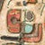 Mid-Century Abstract Israeli Earthenware Plaque in Burnt Umber, Cream & Red Hues, Sofia Kisselov For Sale - Image 9 of 12