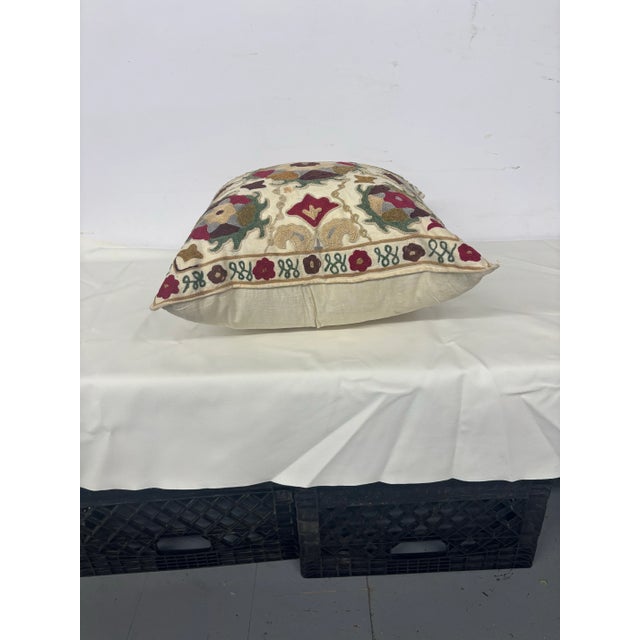 Vintage Embroidery Pillow For Sale In Los Angeles - Image 6 of 6
