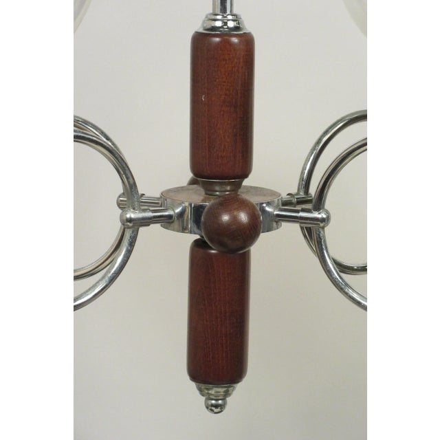 Metal 1970s Italian Mazzega Glass Chrome Chandelier For Sale - Image 7 of 12