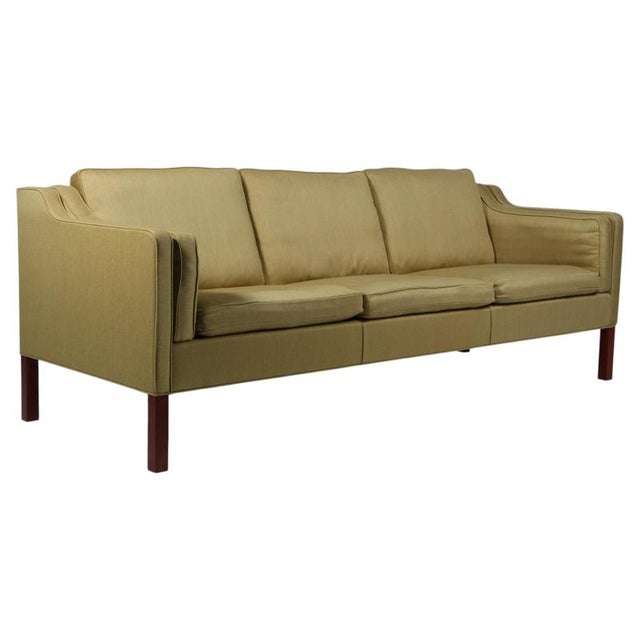Green 3-Seater Sofa attributed to Børge Mogensen for Fredericia, 2013 For Sale - Image 8 of 8