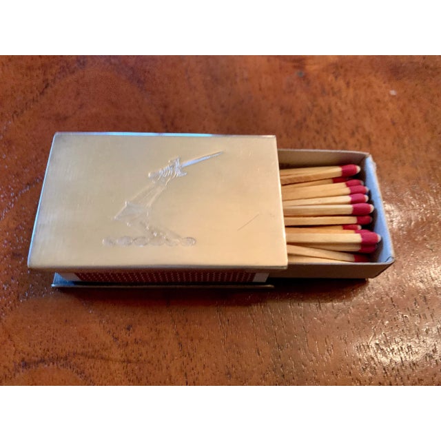 Two unusual silver plate matchbook covers. They would be perfect for monogramming as a gift, or just a charming addition...