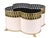 Blush Pink & Gold Leaf Quatrefoil Planter For Sale