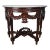 1930s Artisan Carved - Demi Lune Console Table Solid Mahogany For Sale
