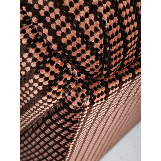 Space Age Italian ‘Petal’ Form Lounge Chair in Velvet For Sale - Image 10 of 12