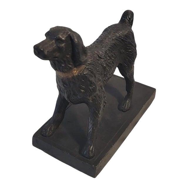 1930s Dog Bronze Door Stop For Sale