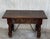 20th Century Spanish Carved Table with Iron Stretchers and Drawer For Sale - Image 10 of 18