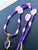 Contemporary Artisan Amethyst Pendant Necklace With Genuine Argentine Rhodochrosite and Gilded Accents For Sale - Image 3 of 18