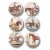 Plastic Equine Melamine Side Plates- Set of Six For Sale - Image 7 of 13