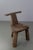 Brown Primitive Elm T Tripod Side Chair, Denmark, 1970s For Sale - Image 8 of 17