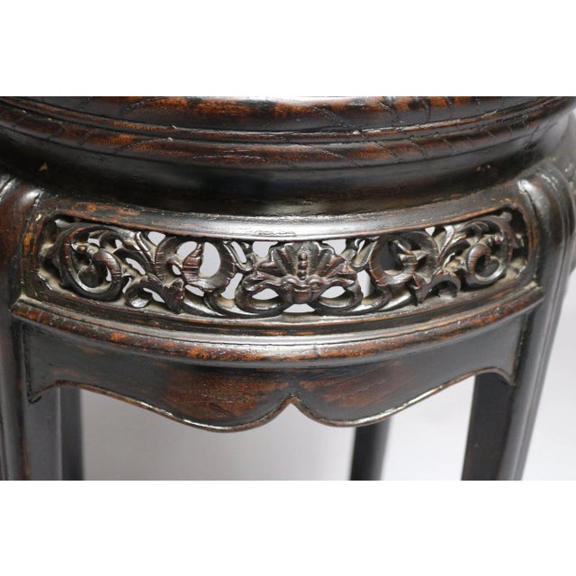 Elm Wood Round Incense Stand For Sale - Image 4 of 7