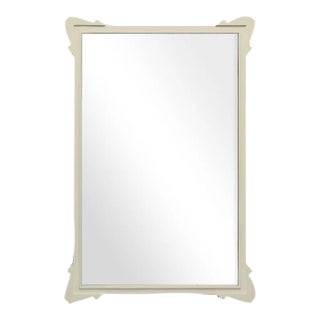 Fleur Home Garden District Napoleon Rectangle Mirror in Delaware Putty, 24x36 For Sale