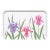 1980s Italian Botanical Iris Serving Tray | Vintage Floral Tea Cocktail Tray | Made in Italy For Sale