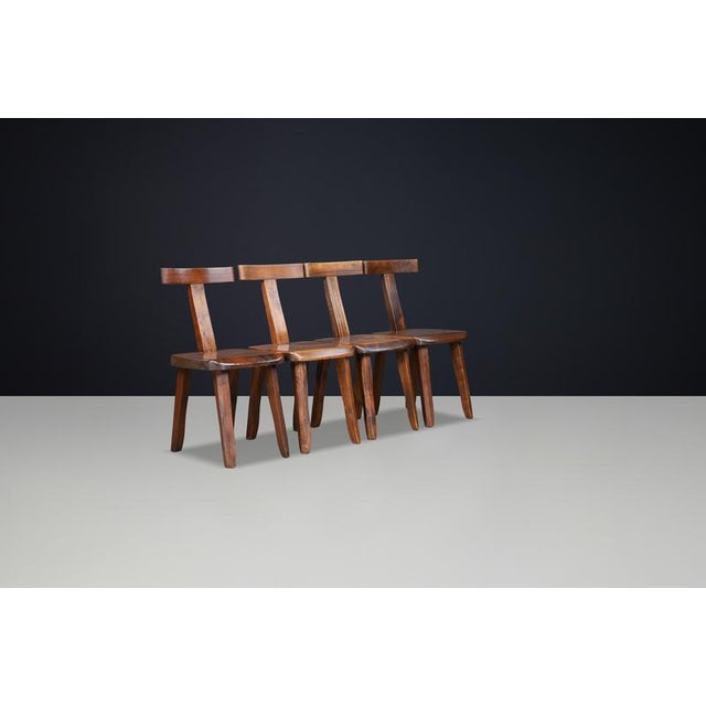 Mountain T Dining Chairs from Aranjou, France, 1970s, Set of 8 For Sale - Image 6 of 13