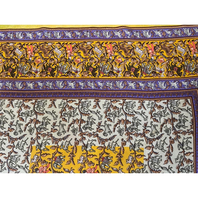 HERMES CHASSE en INDE Silk scarf Duchene Michel 2008 For Sale In New York - Image 6 of 13