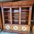 Philippe Langdon hardwood bookcase / wall unit with impressive scale, classic architectural presence, and substantial...