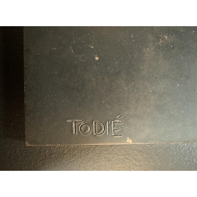 1980s Sculpture in Polychrome Bronze by Cristian Todié For Sale - Image 5 of 9