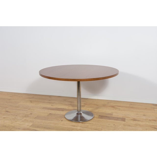 Mid-Century Modern Teak Round Dining Table, Denmark, 1970s For Sale - Image 10 of 10