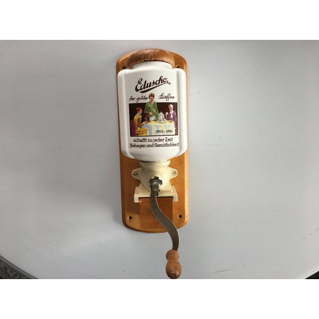 Brown Eduscho Wall Coffee Grinder, 1990s For Sale - Image 8 of 16