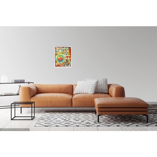 FREE Shipping: Colorfield oil on panel painting of colors of the southwest. Artist Martha Holden has a long history of art...