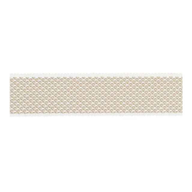 Sample - Schumacher Winston Cotton Braid Medium in Linen For Sale