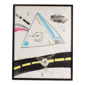 1972 Mixed Media Painting by James L. Bruch