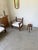 Antique tripod stool, also known as a shepherd's stool, in solid oak. We love its overall look, its slightly flared tripod...