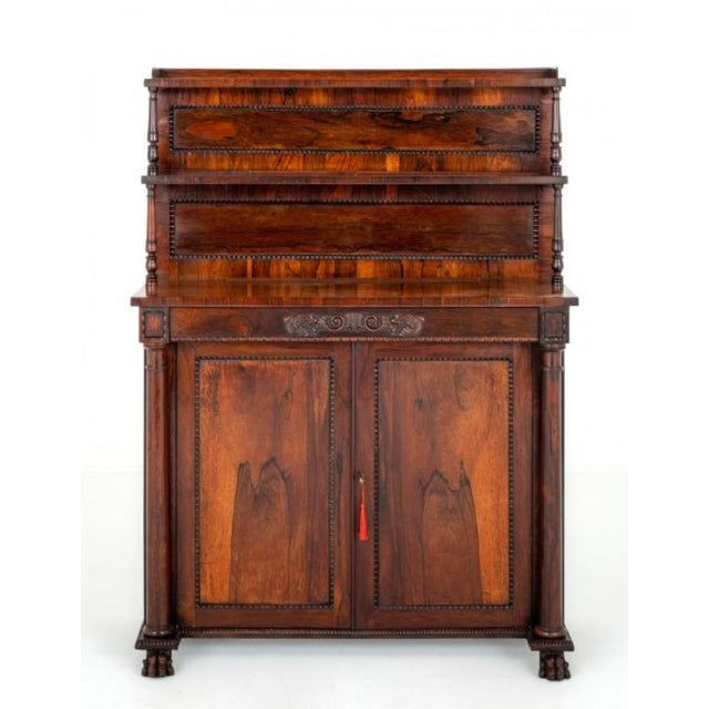 Wood Regency Rosewood Chiffonier For Sale - Image 7 of 7