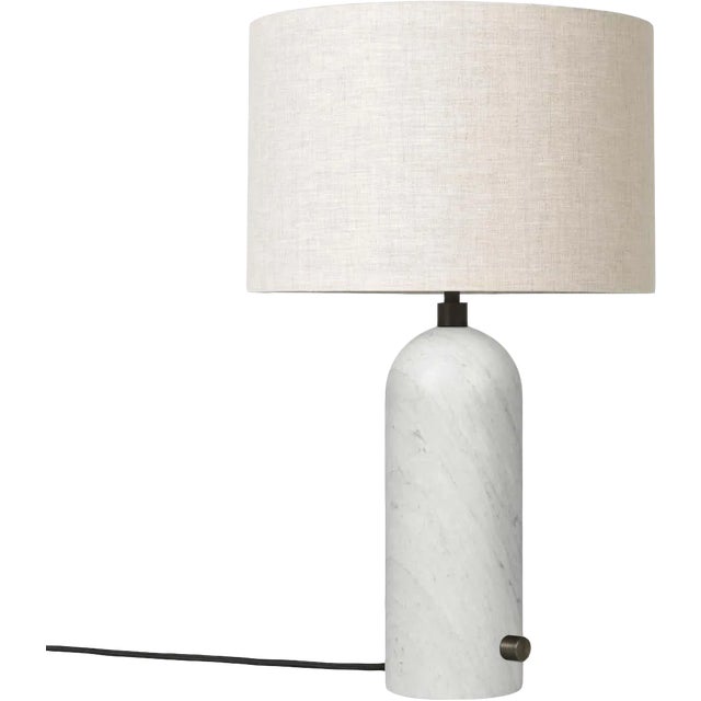 White Marble 'Gravity' Table Lamp by Space Copenhagen for Gubi For Sale