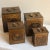 An exquisitely preserved set of mid-20th century wooden kitchen canisters. Made in Japan in 1976 for Sears Roebuck & Co.,...