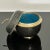 Vintage Cloisonné Lidded Box in Acorn Form – Black & Gold With Turquoise Enamel Interior For Sale - Image 4 of 12