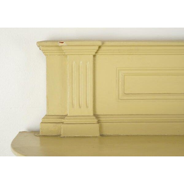 Mid 20th Century Reclaimed Colonial Revival Painted Wood Mantel For Sale - Image 5 of 11
