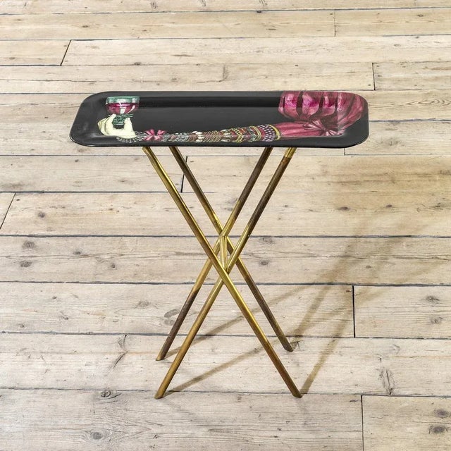 Mid-Century Modern Tray with Base by Piero Fornasetti, 1950s For Sale - Image 3 of 8