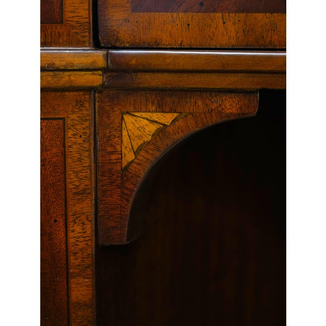 Maitland Smith Leather Top Mahogany Kidney Shape Desk For Sale - Image 10 of 18