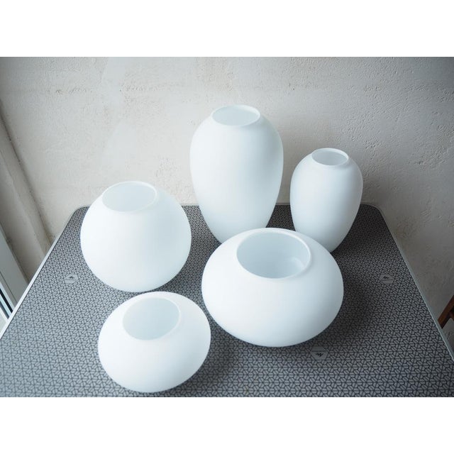 Made from opaline glass Perfect original condition Perfect for Flowers or Decoration Never Used Delivered in Original...