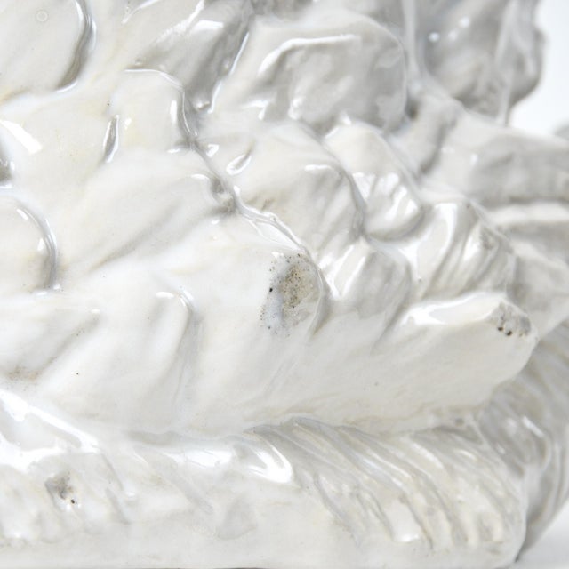 White Large Ceramic Swan Centerpiece For Sale - Image 8 of 18