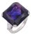 Contemporary 36.10 Carat Amethyst Diamond 14k White Gold Ring, Size 5.75 For Sale