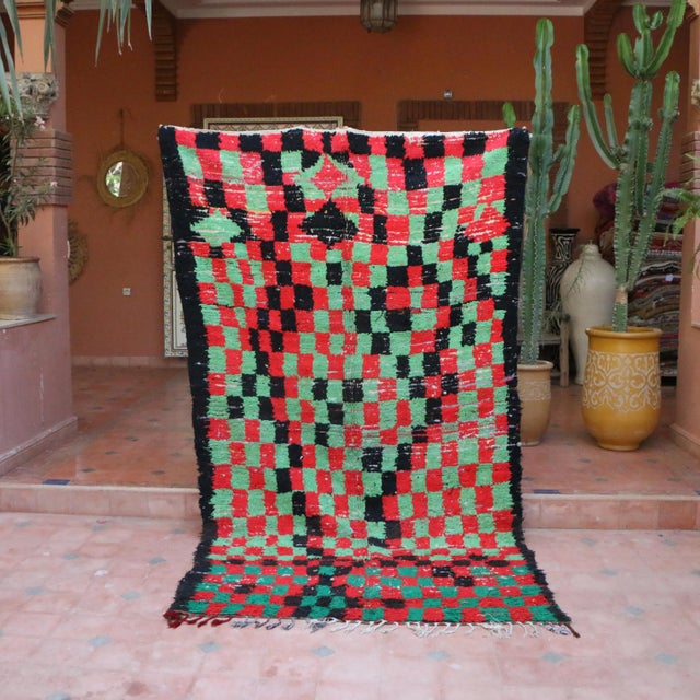 Tribal Moroccan Handwoven Rug - 5'0" X 9'5" Ft For Sale - Image 3 of 9
