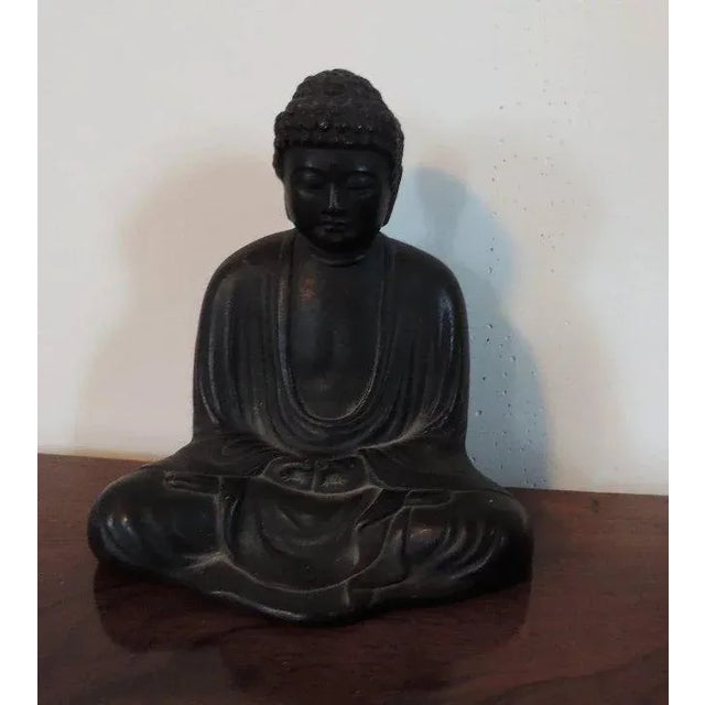 Japanese 19th Century Meiji Japanese Bronze Buddha For Sale - Image 3 of 10