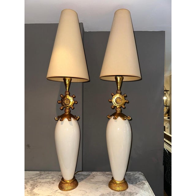 Sun Table Lamps by Pierre Casenove for Fondica, Set of 2 For Sale - Image 13 of 15