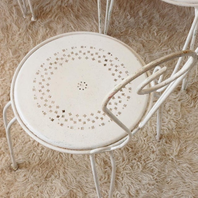 Vintage Stackable Garden Chairs, France, 1950s, Set of 4 For Sale - Image 14 of 18