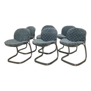 Sabrina Chairs by Gastone Rinaldi for Rima, 1970s, Set of 6 For Sale