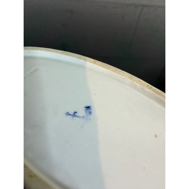 Early 20th Century Antique Meissen Small Blue Onion Patterned Oval Dish For Sale - Image 5 of 7