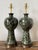 Mid-Century Modern Vintage Glazed Ceramic Lamps - A Pair For Sale - Image 3 of 12