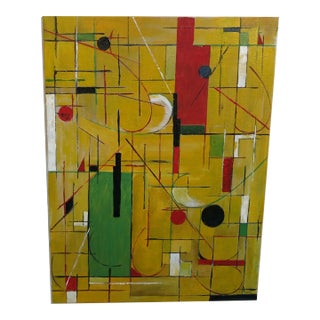 Geometry 001, Original Abstract Painting For Sale