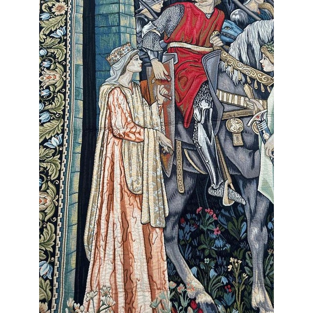 Aubusson Style Jacquard Tapestry, 1980s For Sale - Image 3 of 18